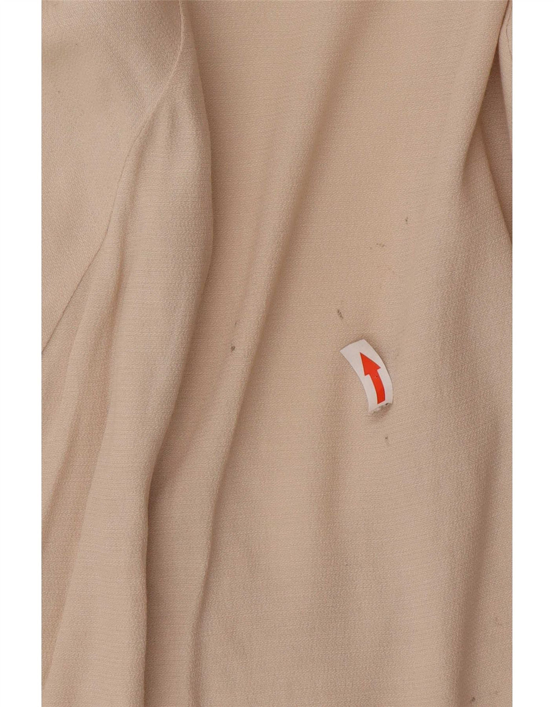 Zara Dame Oversized Tunika Top UK 10 Small Beige Polyester