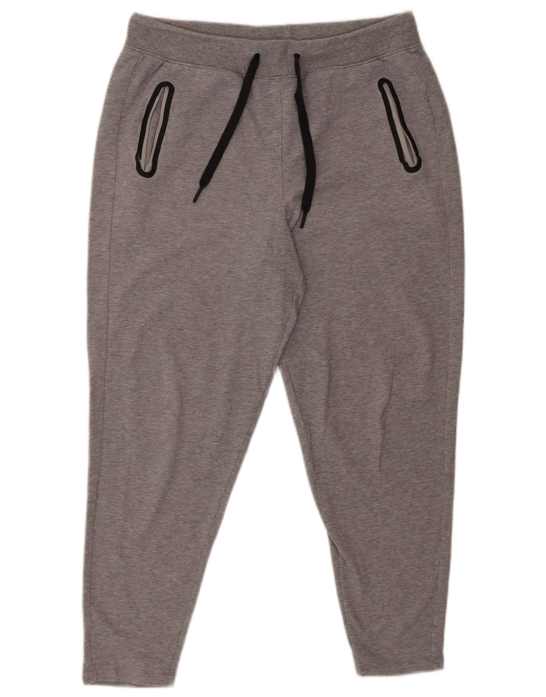 Marks & Spencer Womens Crop træningsdragt Bukser UK 12 Medium Grey Bomuld