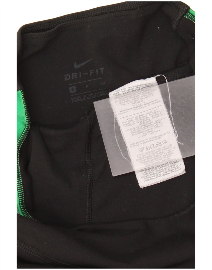 Nike Dri Fit grafiske leggings til kvinder, lille sort stribet polyester