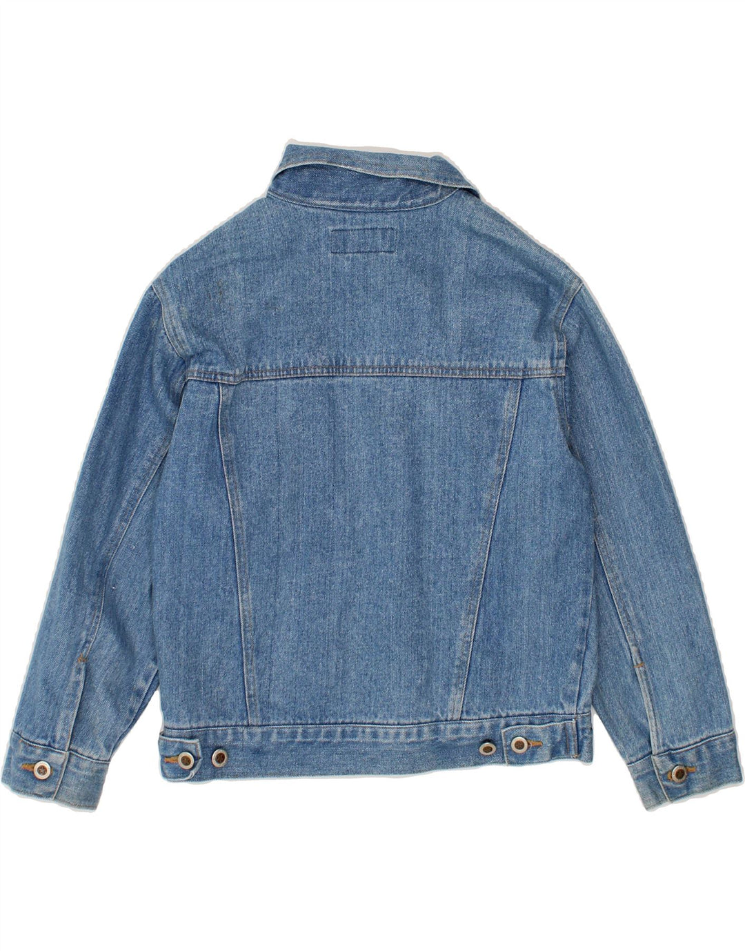 RETREAT Womens Denim Jacket UK 10 Small Blue Cotton Vintage Retreat and Second-Hand Retreat from Messina Hembry 