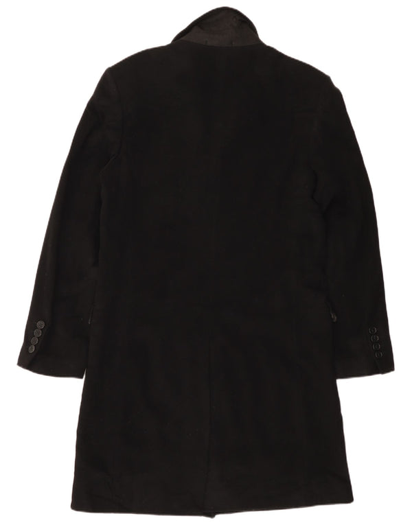 Zara Herre Overfrakke UK 38 Medium Sort Uld