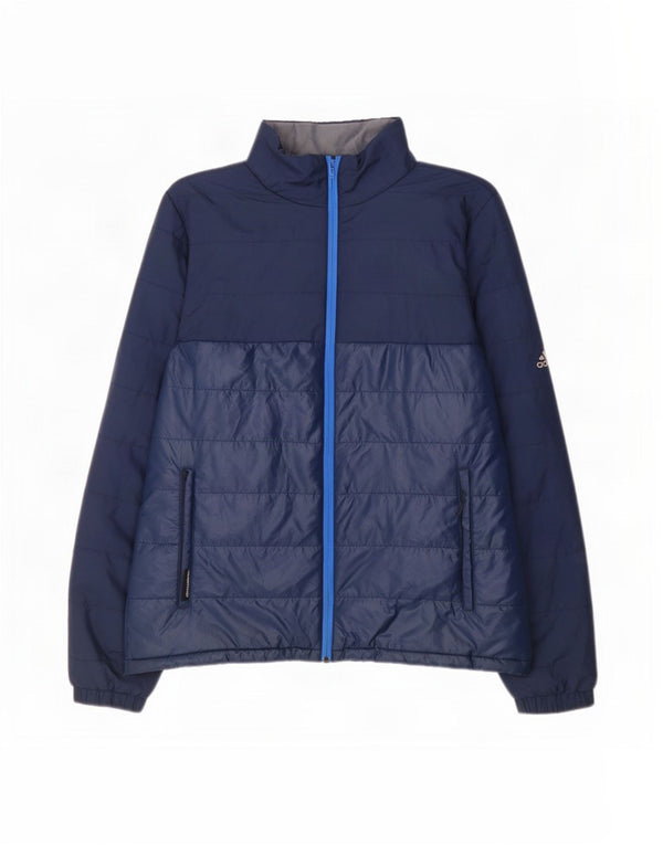 Adidas Polstret Herrejakke UK 40 Large Navy Blue Polyester