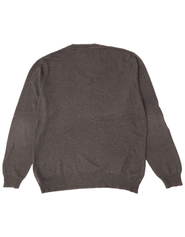 Marks & Spencer Herre Regular Fit V-hals sweater Medium Grey Flecked