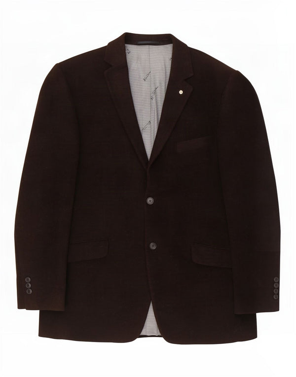 Ben Sherman Herre 2-knaps blazerjakke UK 42 XL Brun bomuld