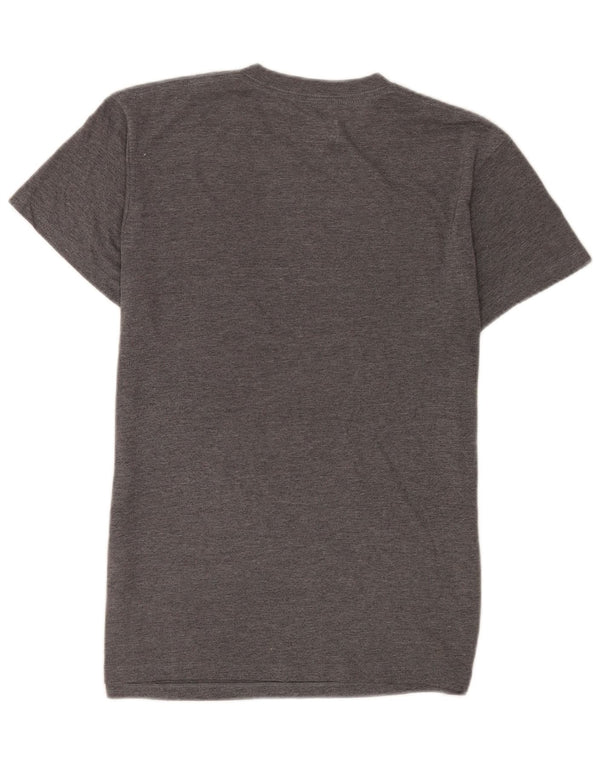 Vans Herre Custom Fit T-shirt Top Medium Grey Flecked Bomuld