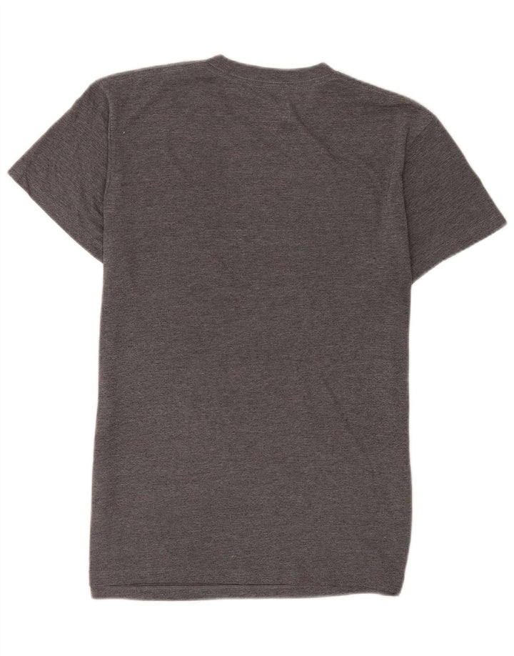 Vans Herre Custom Fit T-shirt Top Medium Grey Flecked Bomuld