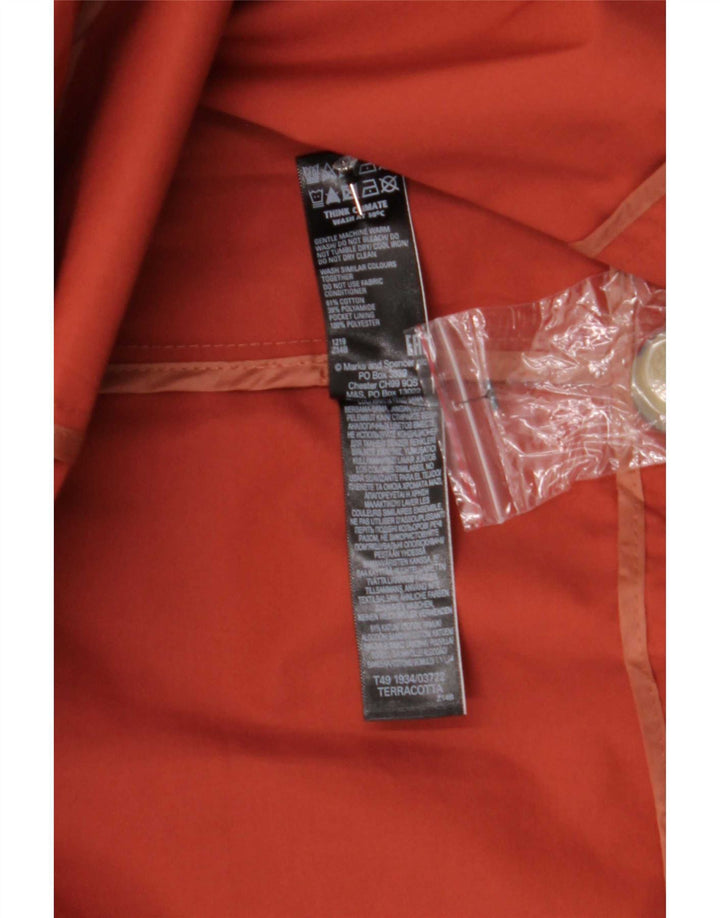 Marks & Spencer Dameoverfrakke UK 12 Medium Brun Bomuld