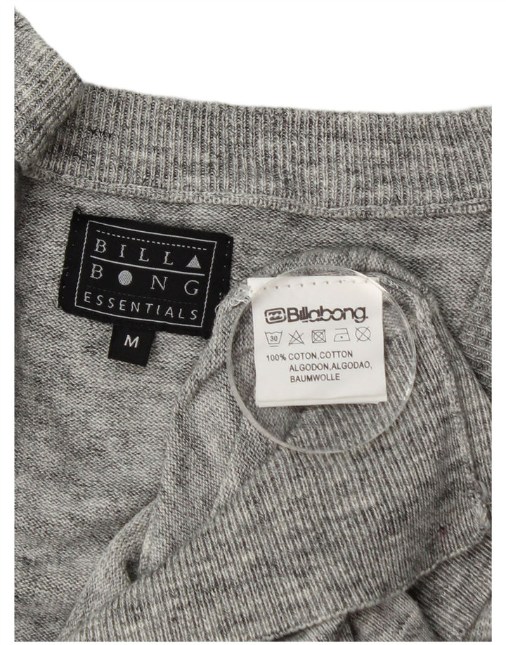 Billabong Herre cardigan sweater Medium Grey Flecked Bomuld