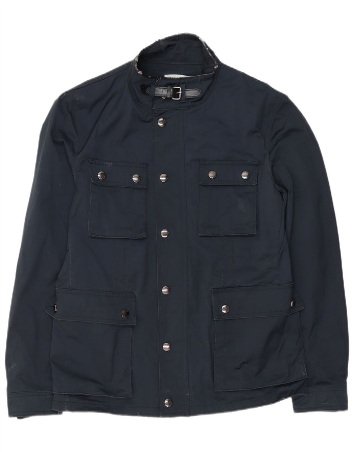 ZARA Herre Utility Jacket UK 40 Large Navy Blue