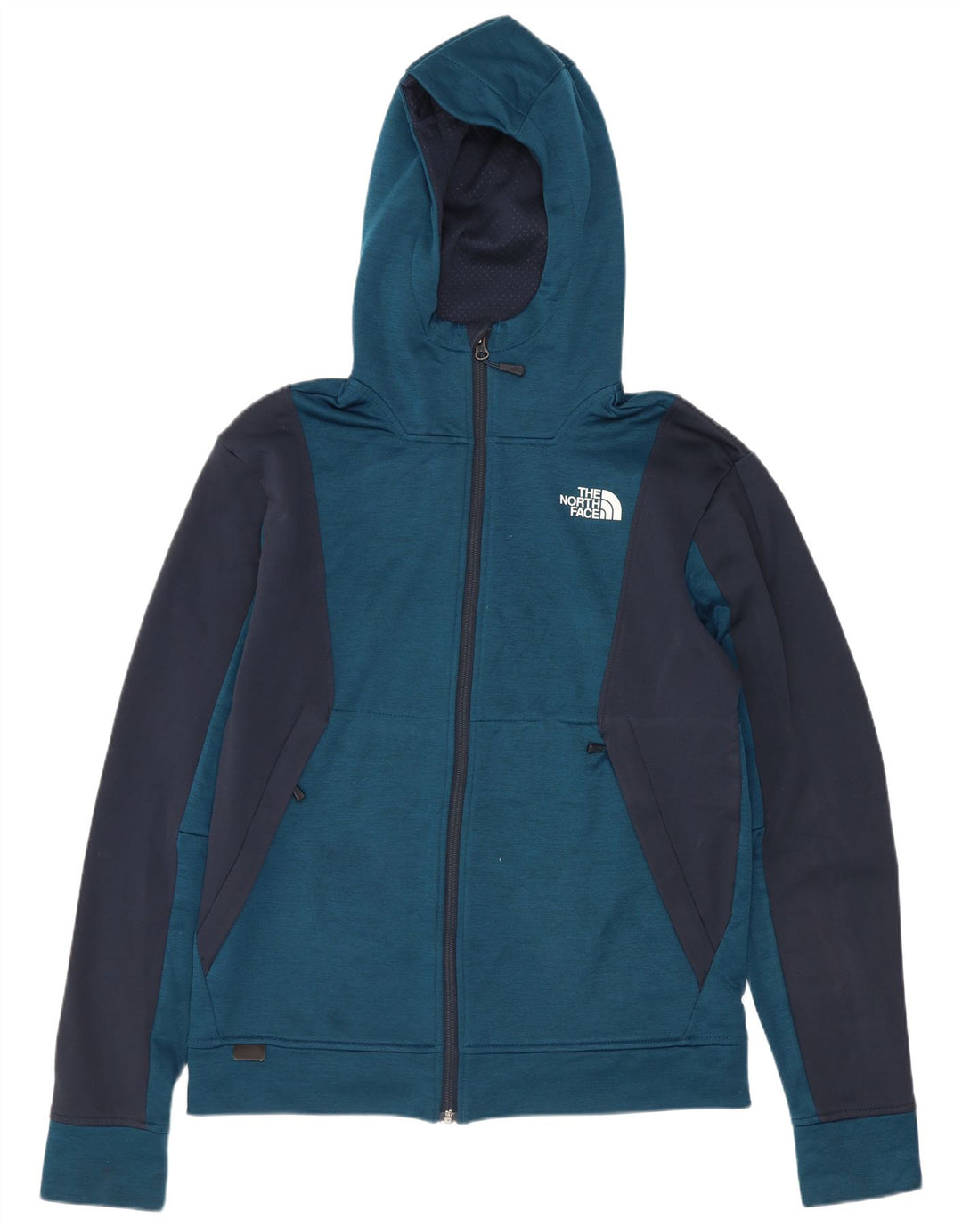 The North Face Hættetrøje med lynlås til mænd Small Blue Colourblock Polyester