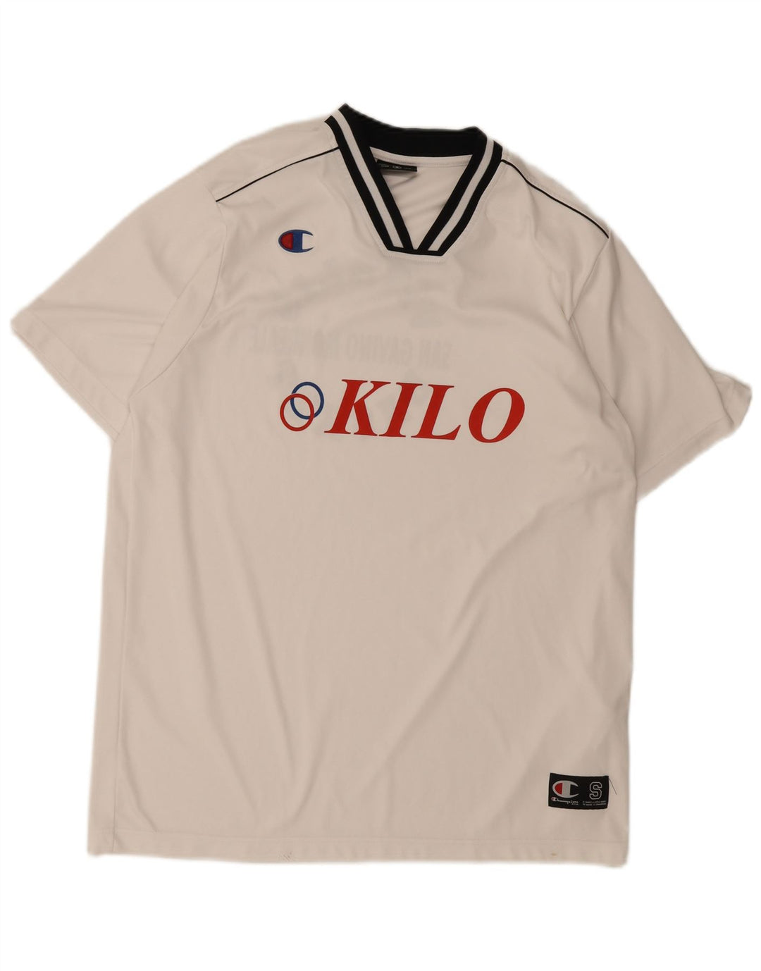 Champion Herre Grafisk T-Shirt Top Lille Hvid