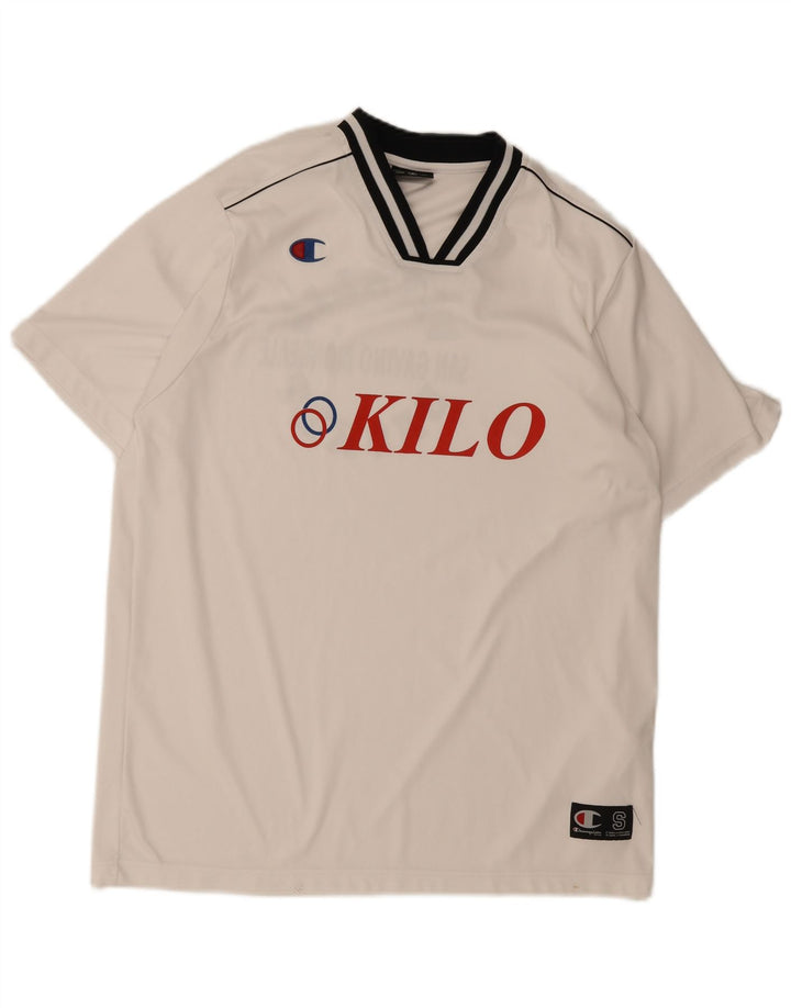 Champion Herre Grafisk T-Shirt Top Lille Hvid