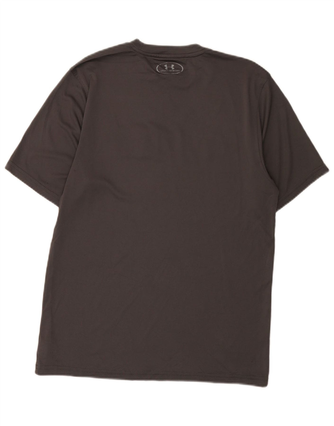 Under Armour Herre Heat Gear Grafisk T-Shirt Top Lille Grå Polyester