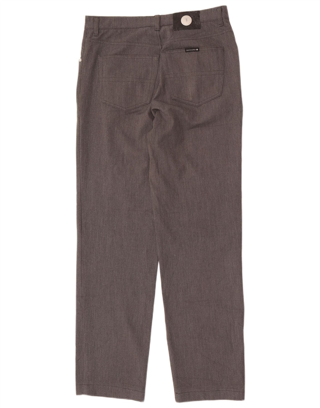 Trussardi Straight Casual Bukser til mænd W35 L32 Grå Polyester