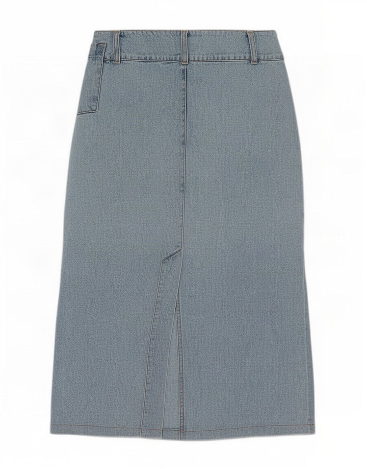 Rifle Dame Denim Nederdel W28 Medium Blue Bomuld