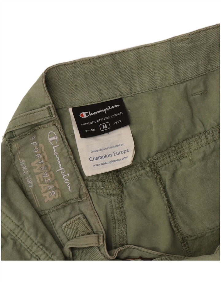 Champion Herre Cargo Shorts Medium W30 Grøn Bomuld