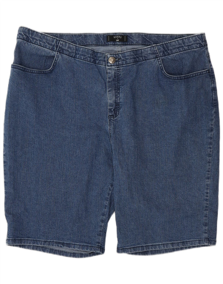 Lee Womens Riders Denim Shorts US 20 3XL W40 Blå Bomuld