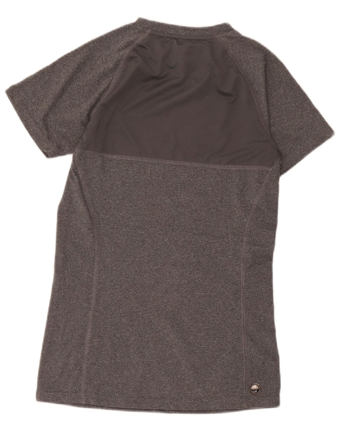 Ellesse Dame Grafisk T-Shirt Top UK 10 Lille Grå Polyester