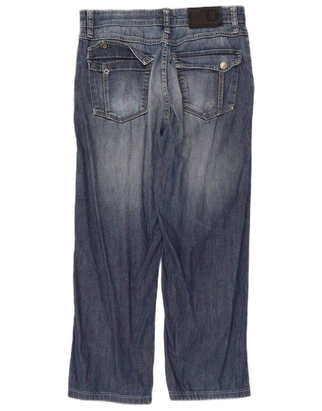 Trussardi herre cropped jeans W30 L24 blå bomuld