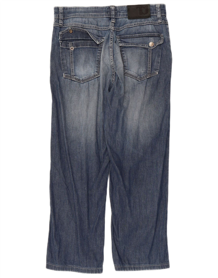 Trussardi herre cropped jeans W30 L24 blå bomuld