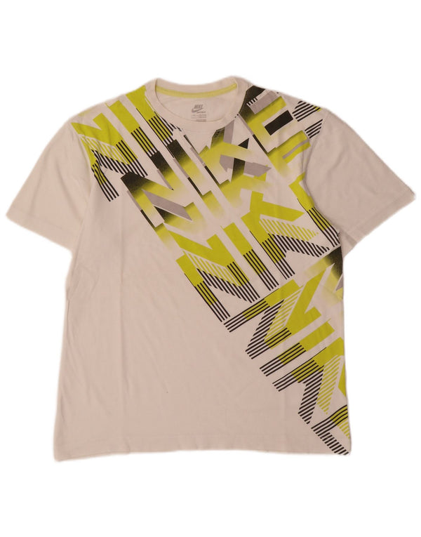 Nike Boys Grafisk T-Shirt Top 13-14 år XL Hvid