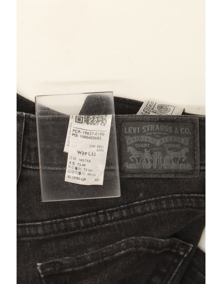 Levi's Womens 312 Shaping Slim Jeans W29 L32 Sort bomuld