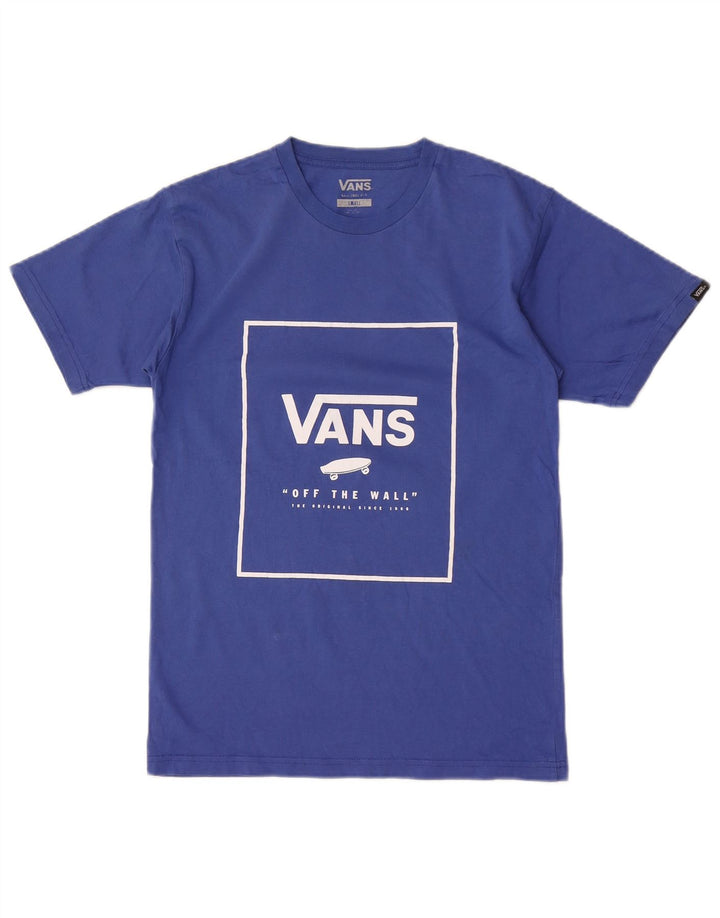 Vans Herre Classic Fit Grafisk T-Shirt Top Lille Blå