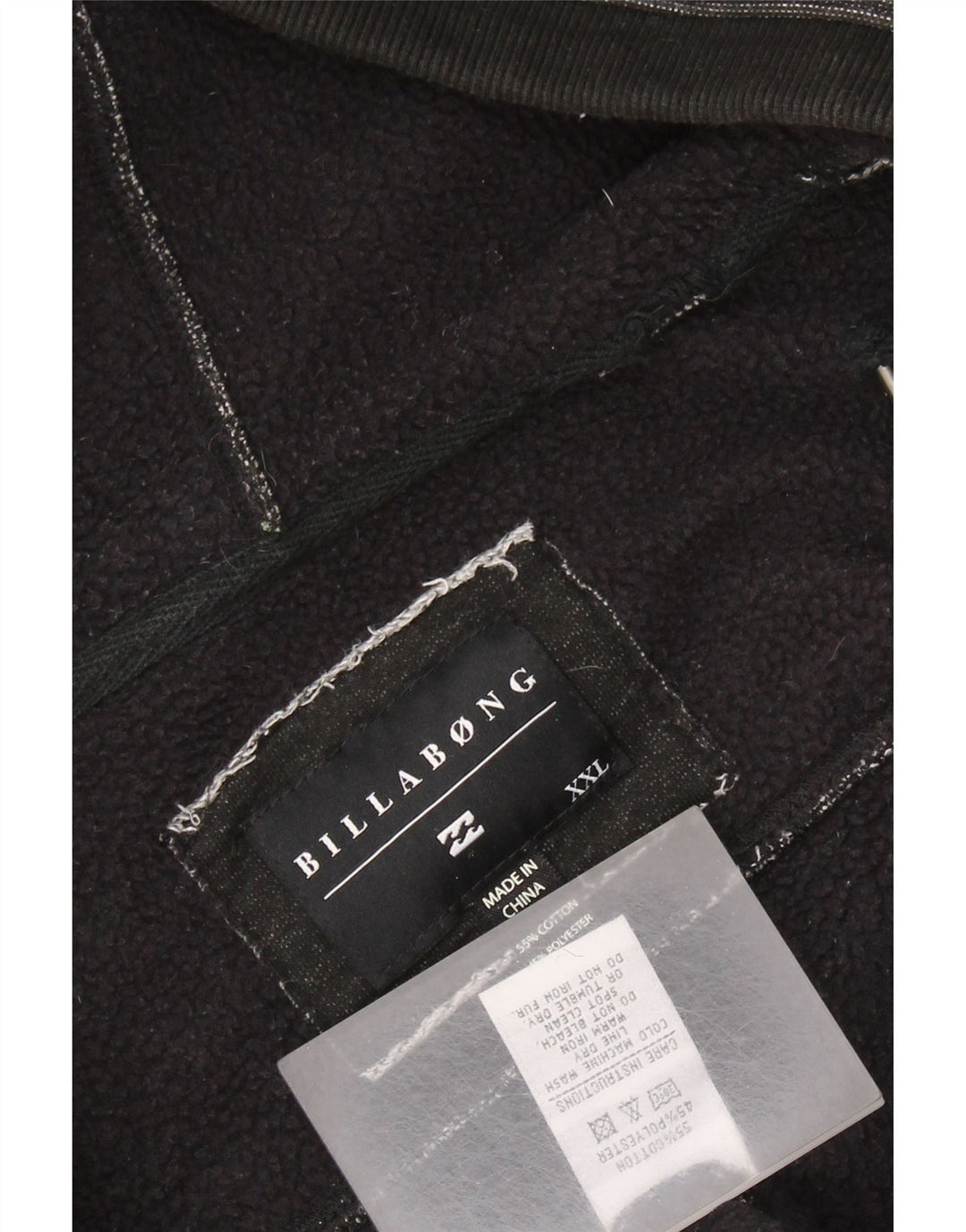 BILLABONG Hættetrøje med lynlås til mænd 2XL Grå bomuld