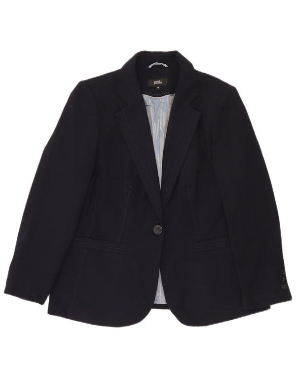 Marks & Spencer Dame 1 Knap Blazer Jacket UK 16 Large Navy Blue