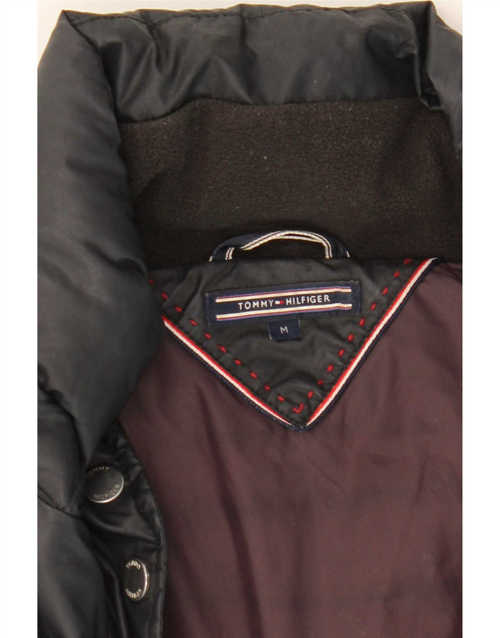 Tommy Hilfiger Dame Polstret Frakke UK 12 Medium Sort Polyester