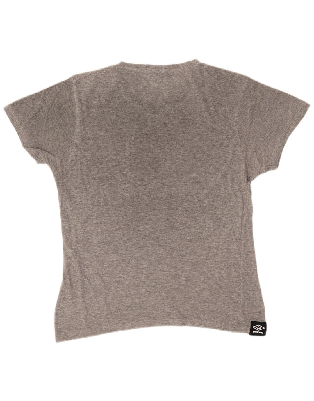 Umbro Herre Grafisk T-Shirt Top Medium Grey Flecked Bomuld