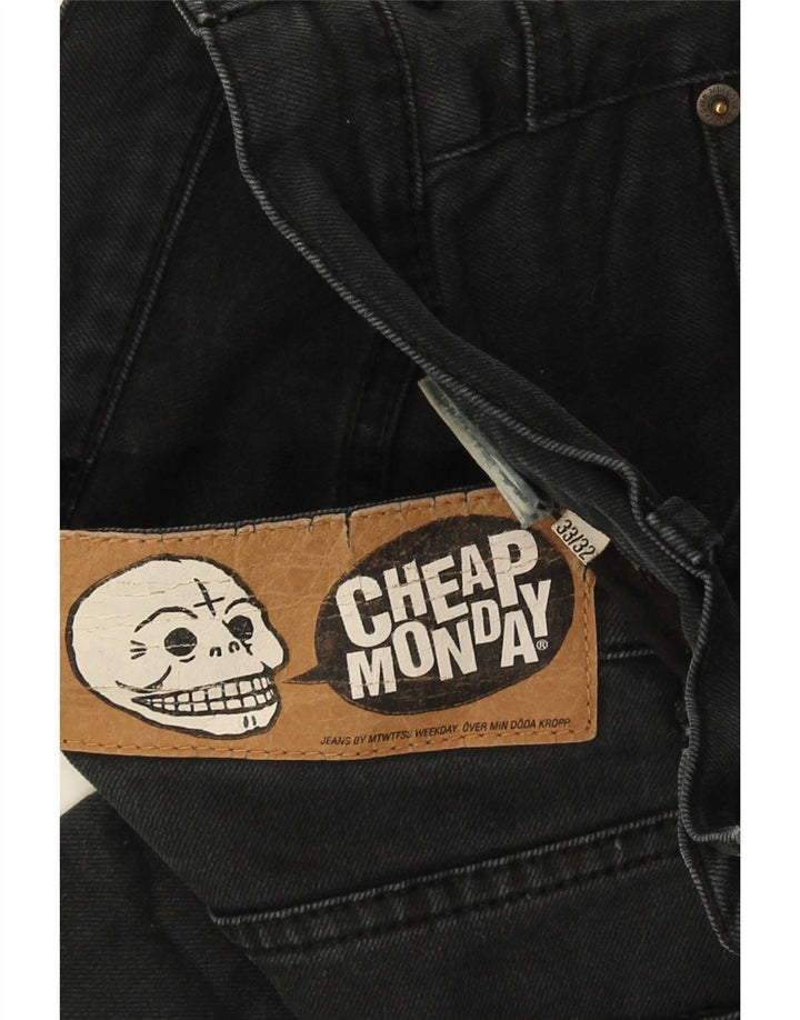 Billige Mandag Slim Jeans til mænd W33 L28 Sort