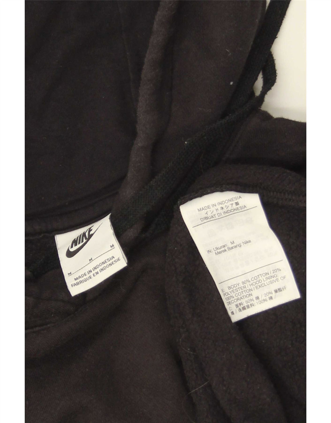 Nike Herre hættetrøje Jumper Medium Sort Bomuld
