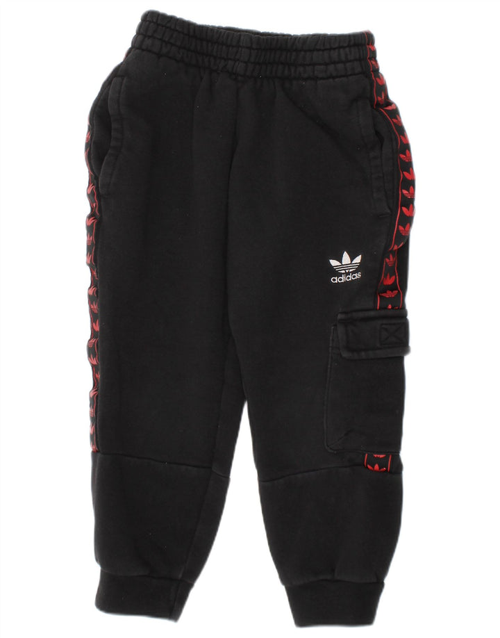 ADIDAS Baby Boys Grafiske Joggers Træningsdragt Bukser 18-24 måneder Sort