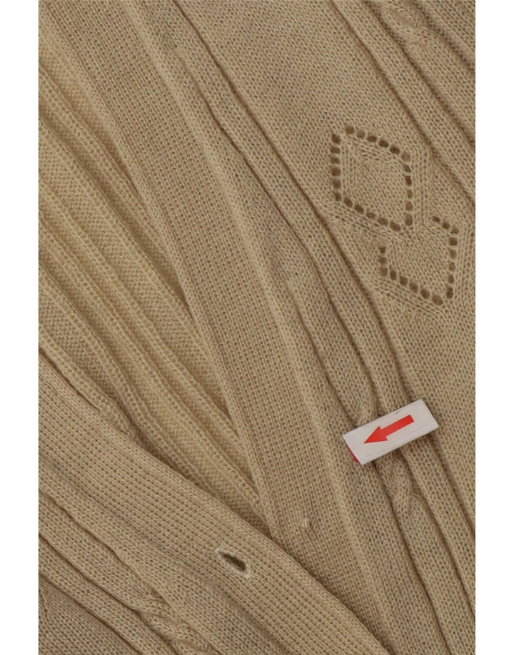 Vintage dame cardigan sweater UK 16 Large Beige