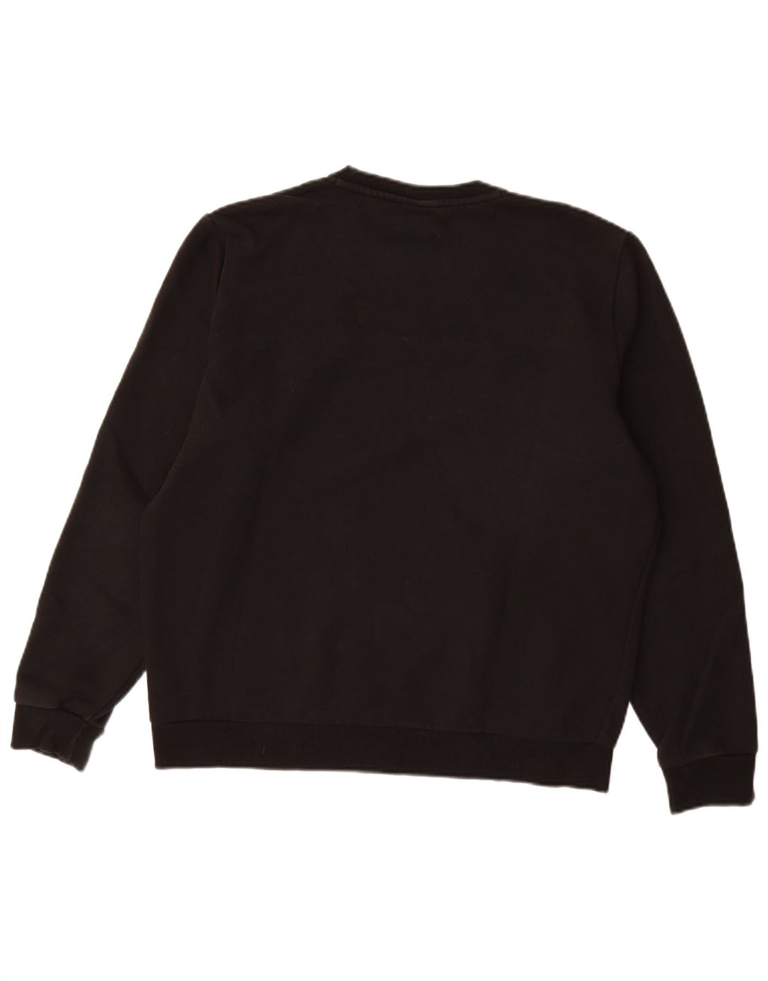PUMA grafisk sweatshirt til mænd, stor sort bomuld