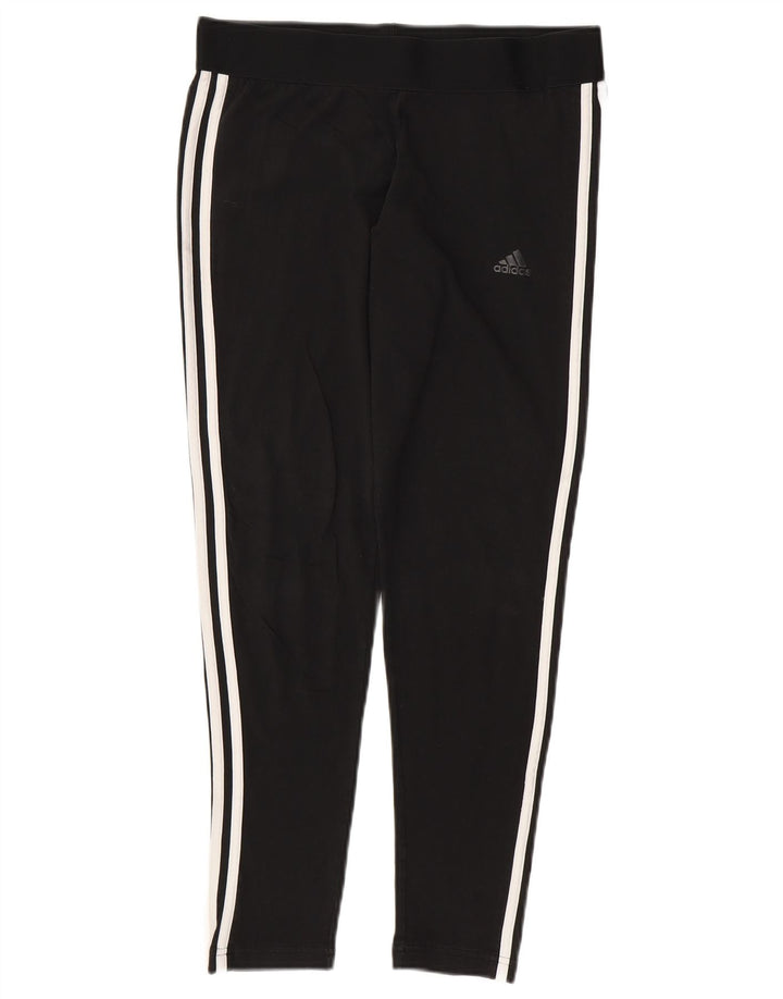 ADIDAS Dame Leggings UK 16/18 Large Black Bomuld