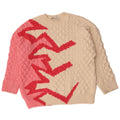 Zara Dame sweater med rund hals DK 14 Medium Off White Polyester