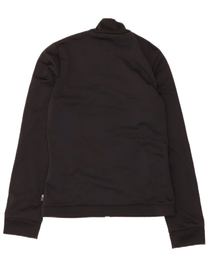 Adidas træningsdragt topjakke til kvinder UK 8 Small Black Colourblock Polyester