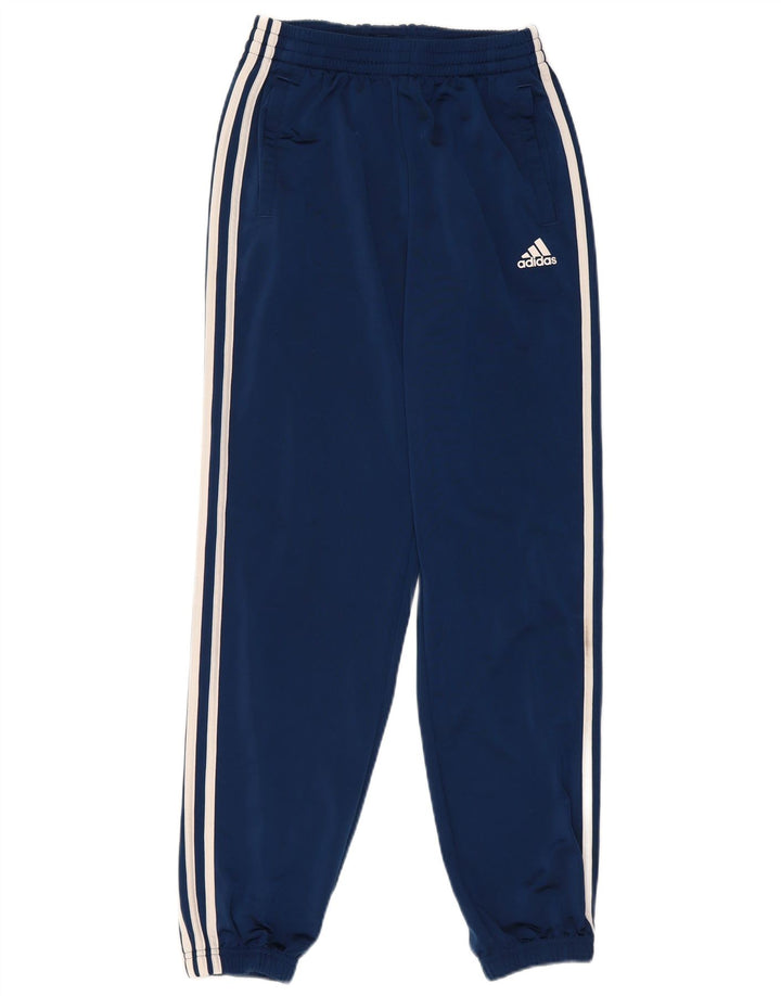 Adidas Drenge Træningsdragt Bukser Joggers 13-14 År Marineblå Polyester