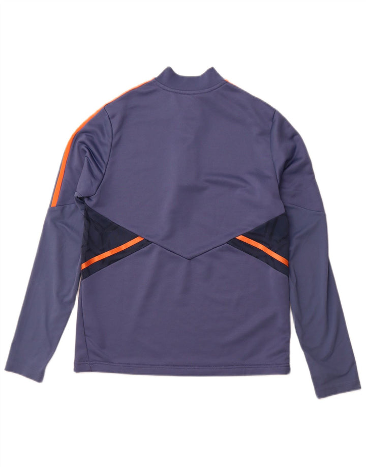 ADIDAS Boys Manchester United Pullover Træningsdragt Top 13-14 år Blå