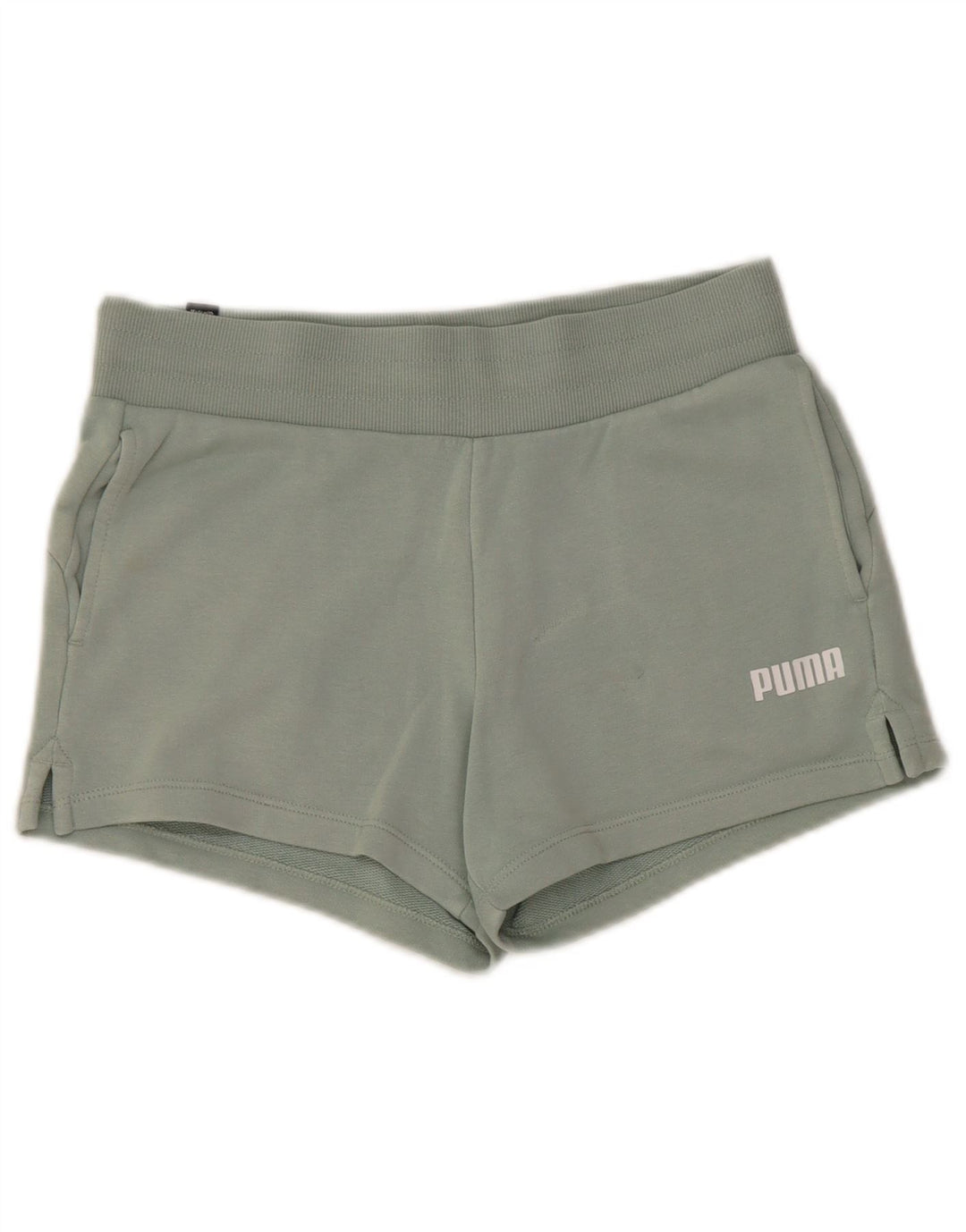 PUMA Womens Sport Shorts UK 6 XS Blue Cotton