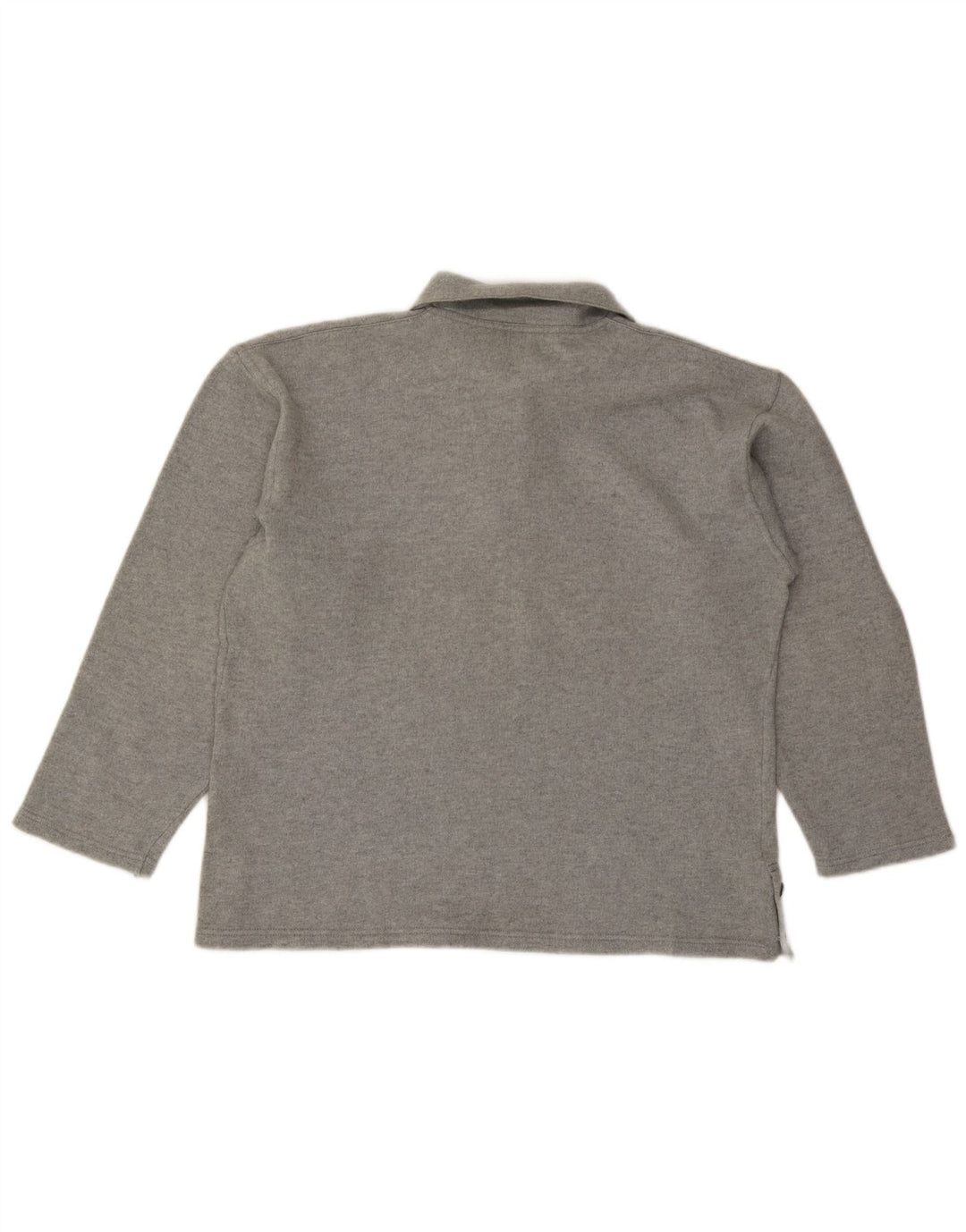 TRUSSARDI Dame Oversized Polo Neck sweater IT 44 Medium Grey Uld