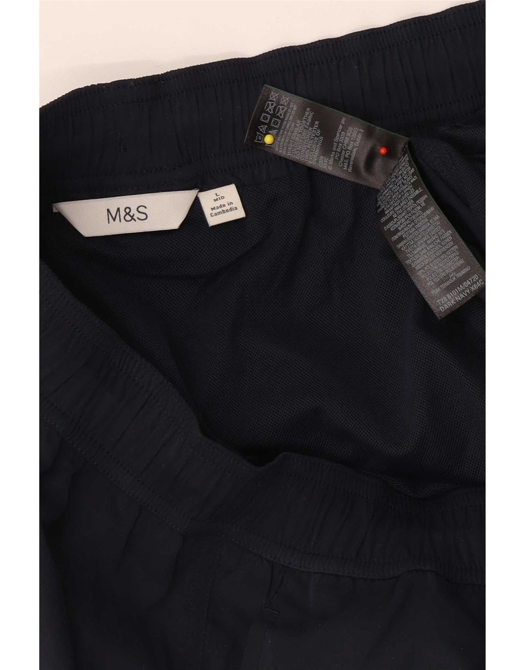 Marks & Spencer Badeshorts til mænd store marineblå polyester