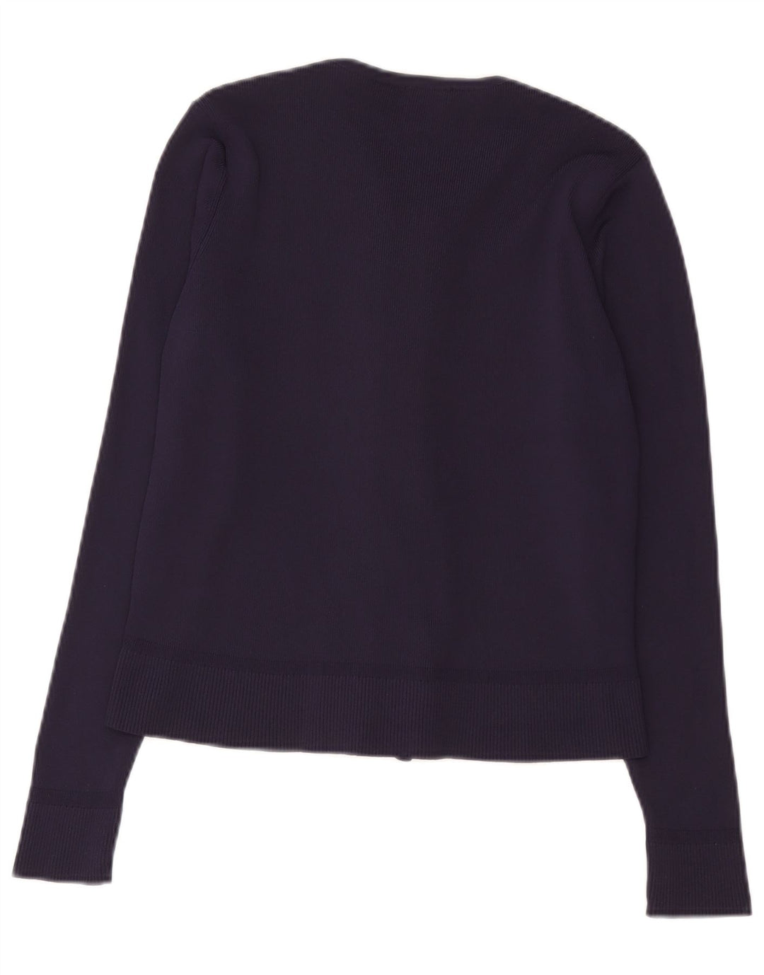 Marks & Spencer dame cardigan sweater UK 14 Medium Navy Blue Polyamid