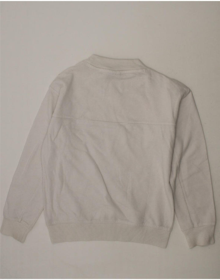 CHAMPION Girls Graphic Sweatshirt Jumper 9-10 Years Medium White Cotton Vintage Champion and Second-Hand Champion from Messina Hembry 