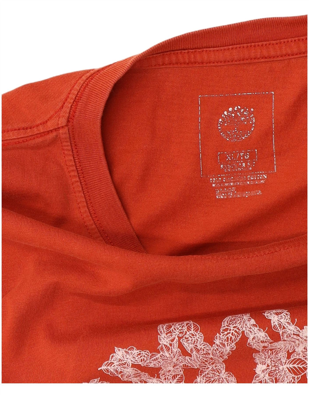 Timberland Herre Regular Fit Grafisk T-Shirt Top XL Orange