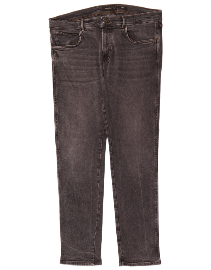 Massimo Dutti Herre Slim Jeans EU 46 XL W36 L32 Grå Bomuld