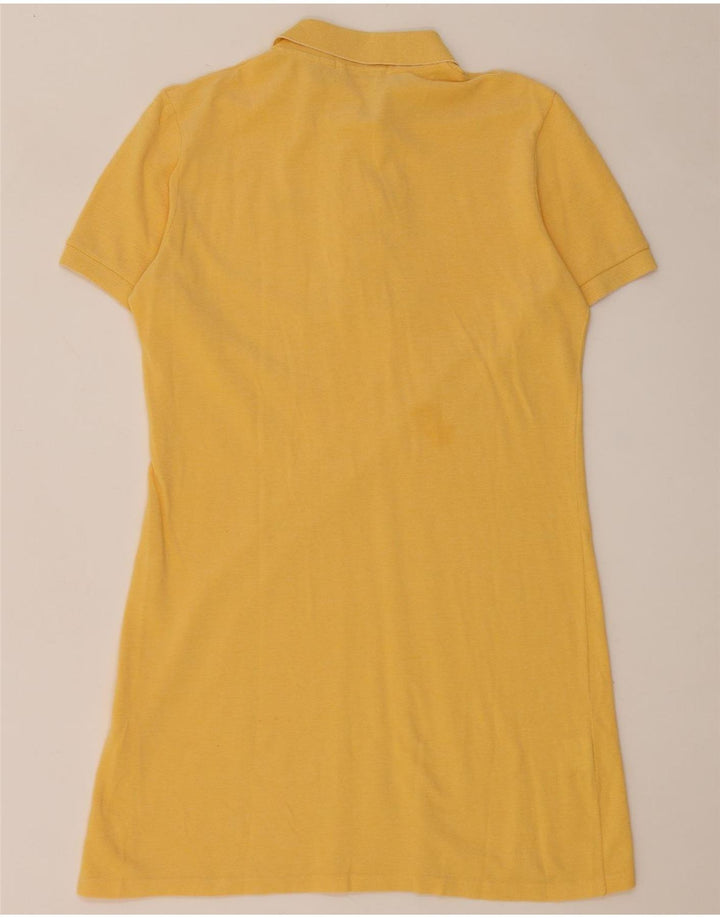 Lacoste Dame Polo Kjole Størrelse 40 Medium Gul Bomuld