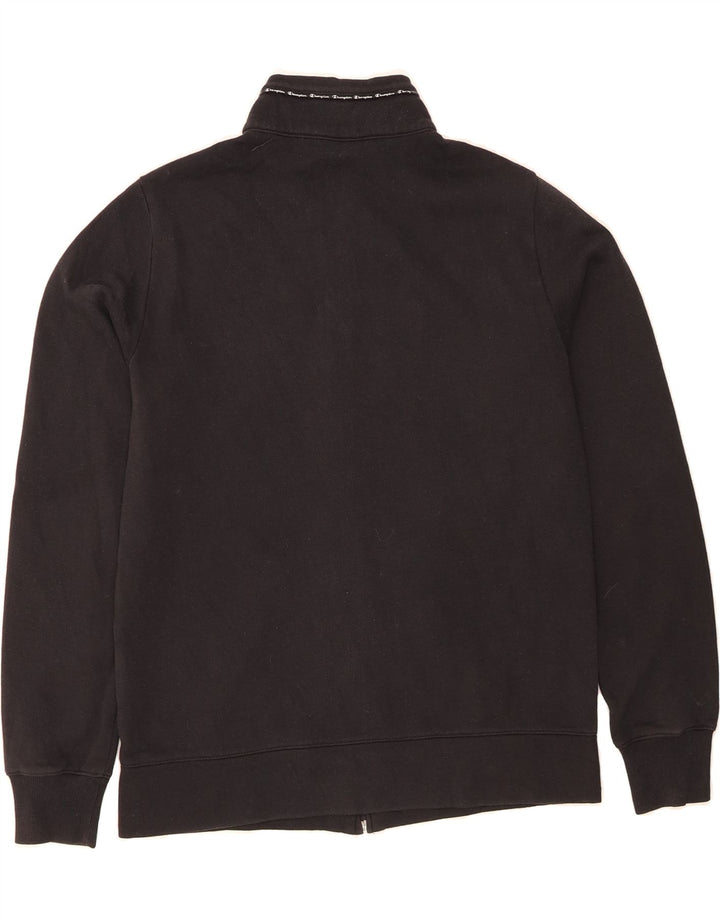 CHAMPION Mens Graphic Tracksuit Top Jacket Large Black Cotton Vintage Champion and Second-Hand Champion from Messina Hembry 